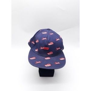 Official Crown Of Laurel Strapback Hat OS Blue Airplanes Boats All Over Print